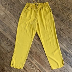 Zara Yellow Drawstring Pants -s